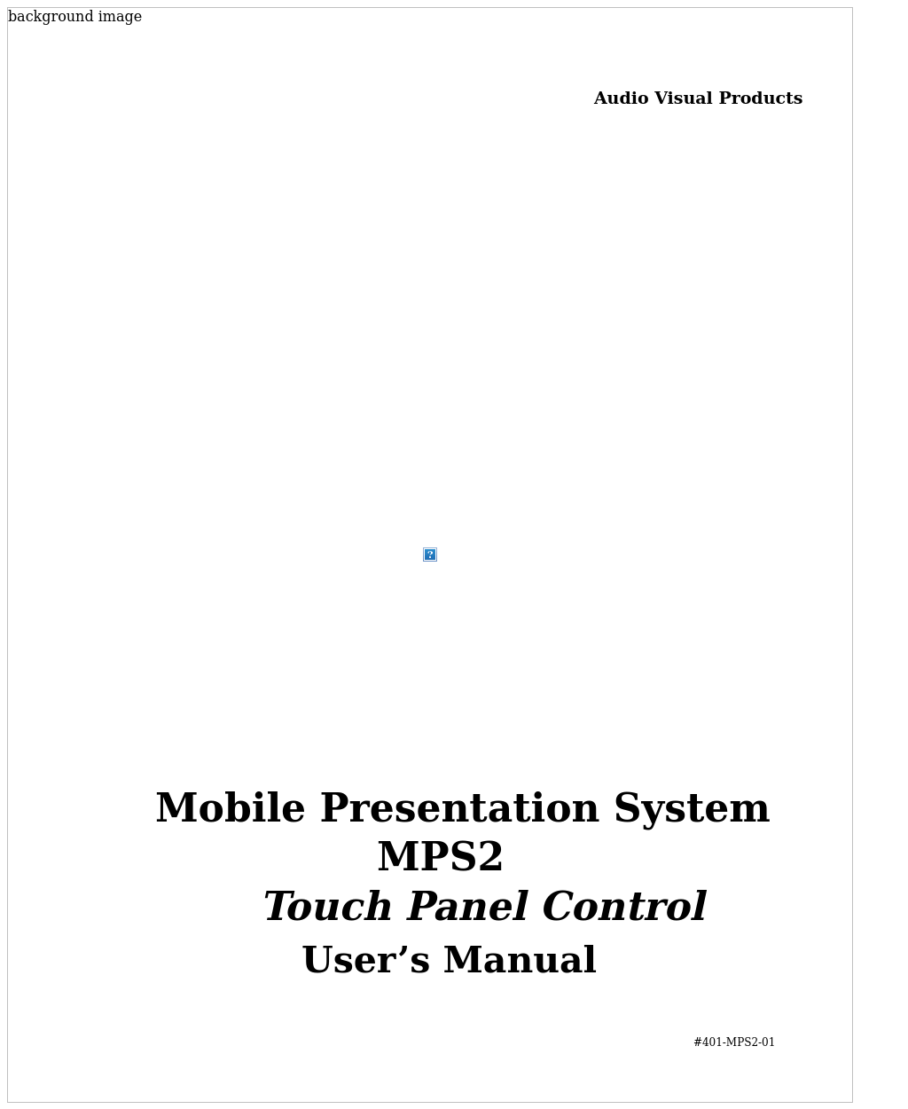 Mobile Presentation System MPS2