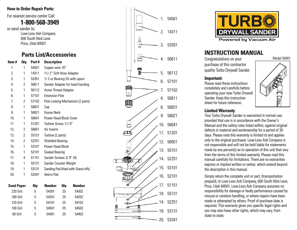 Turbo Drywall Sander