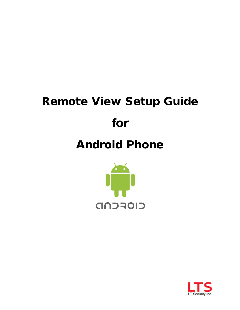 Remote View Setup Guide for Android Phone