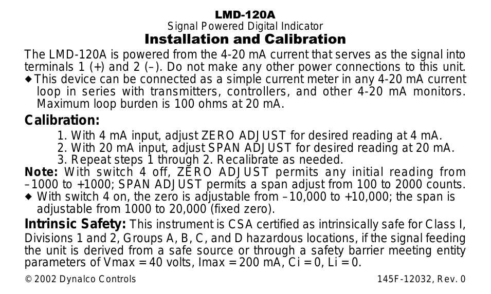LMD-120A Panel Meter