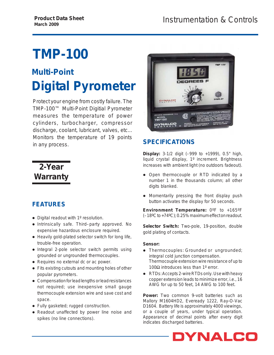 TMP-100 Temperature Monitor