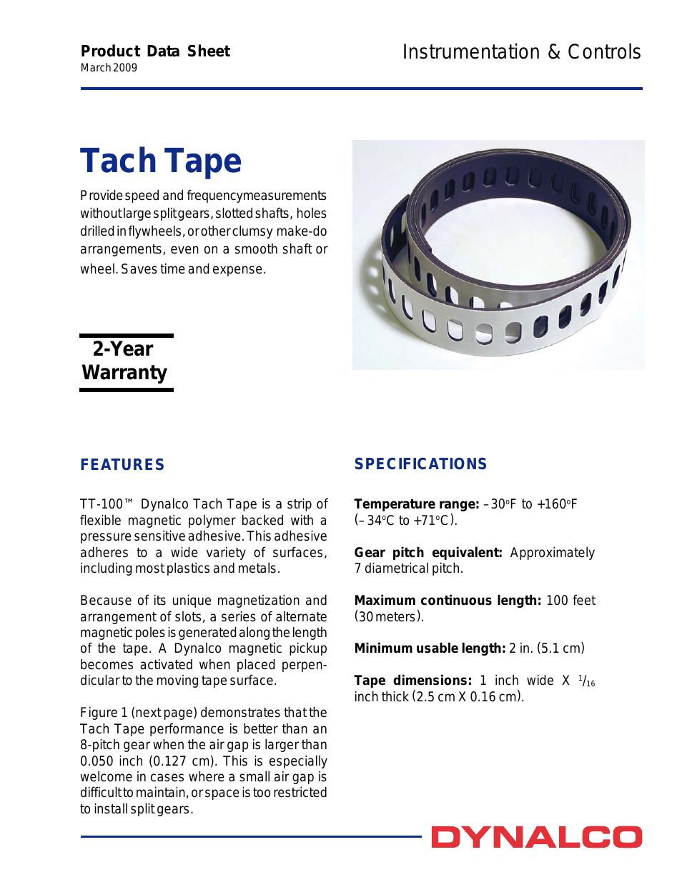 TT-100 Tach Tape