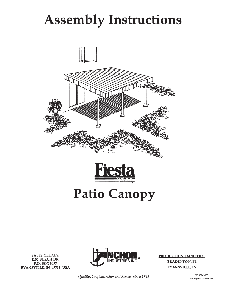 FIESTA PATIO CANOPY