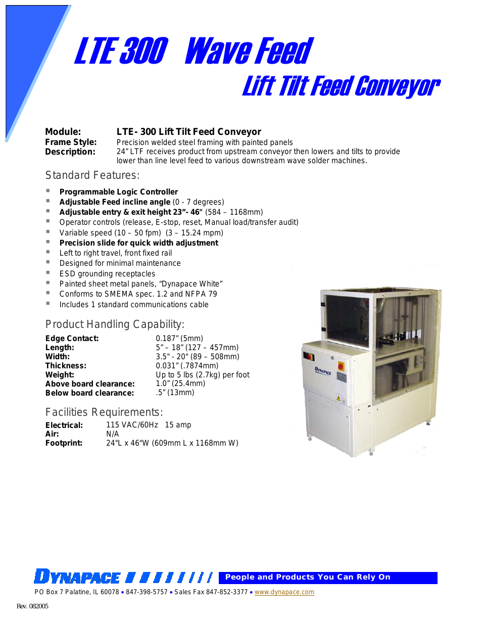 Lift Tilt Feed Conveyor