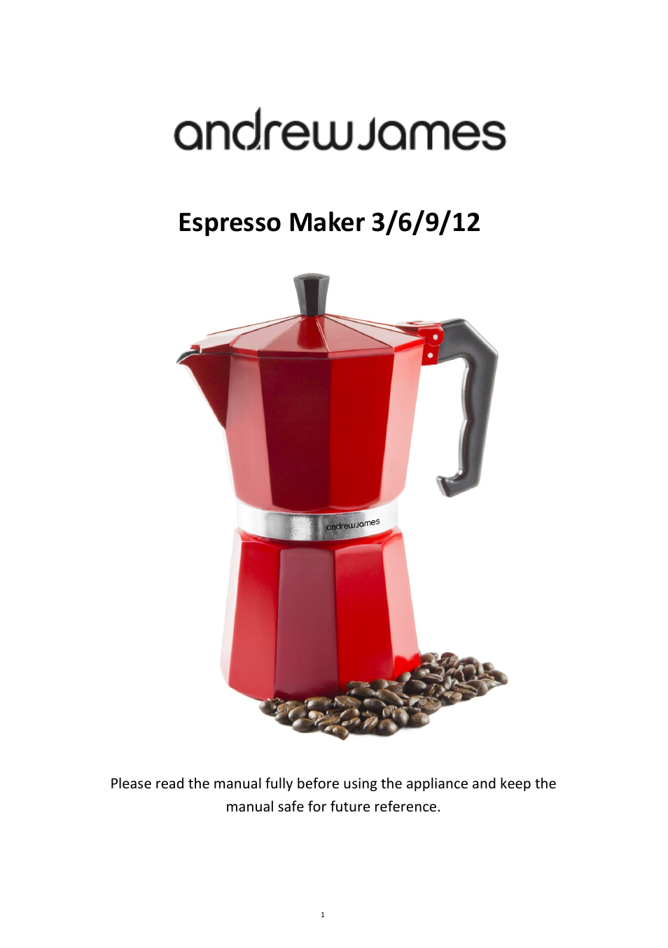 AJ000290 6 Cup Espresso Coffee Percolator