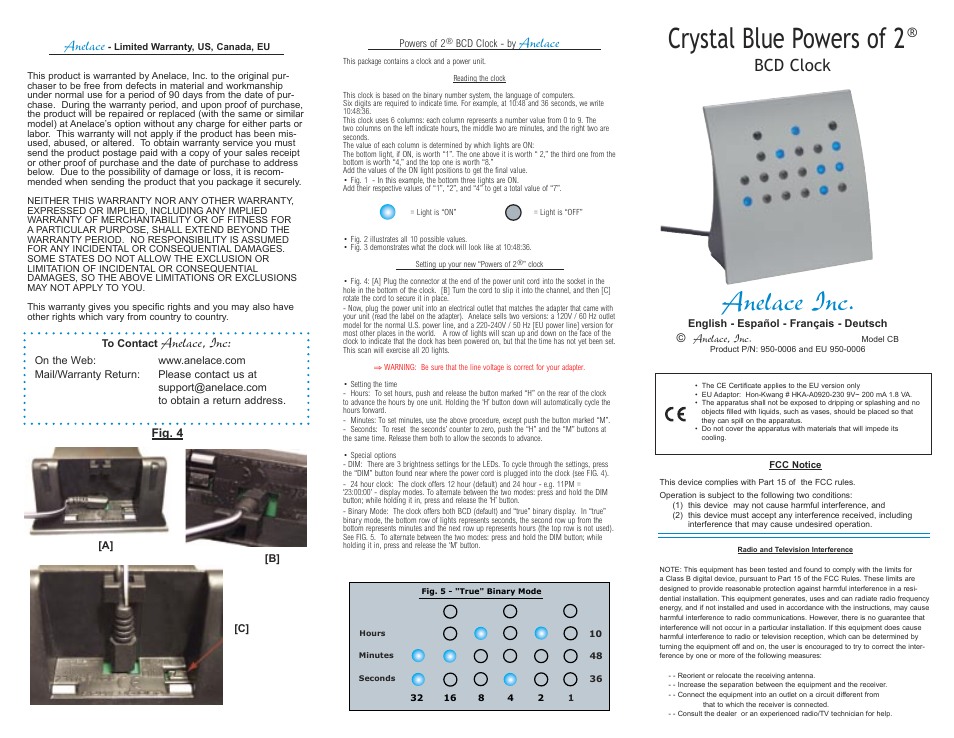 Crystal Blue Powers of  (through 2012)