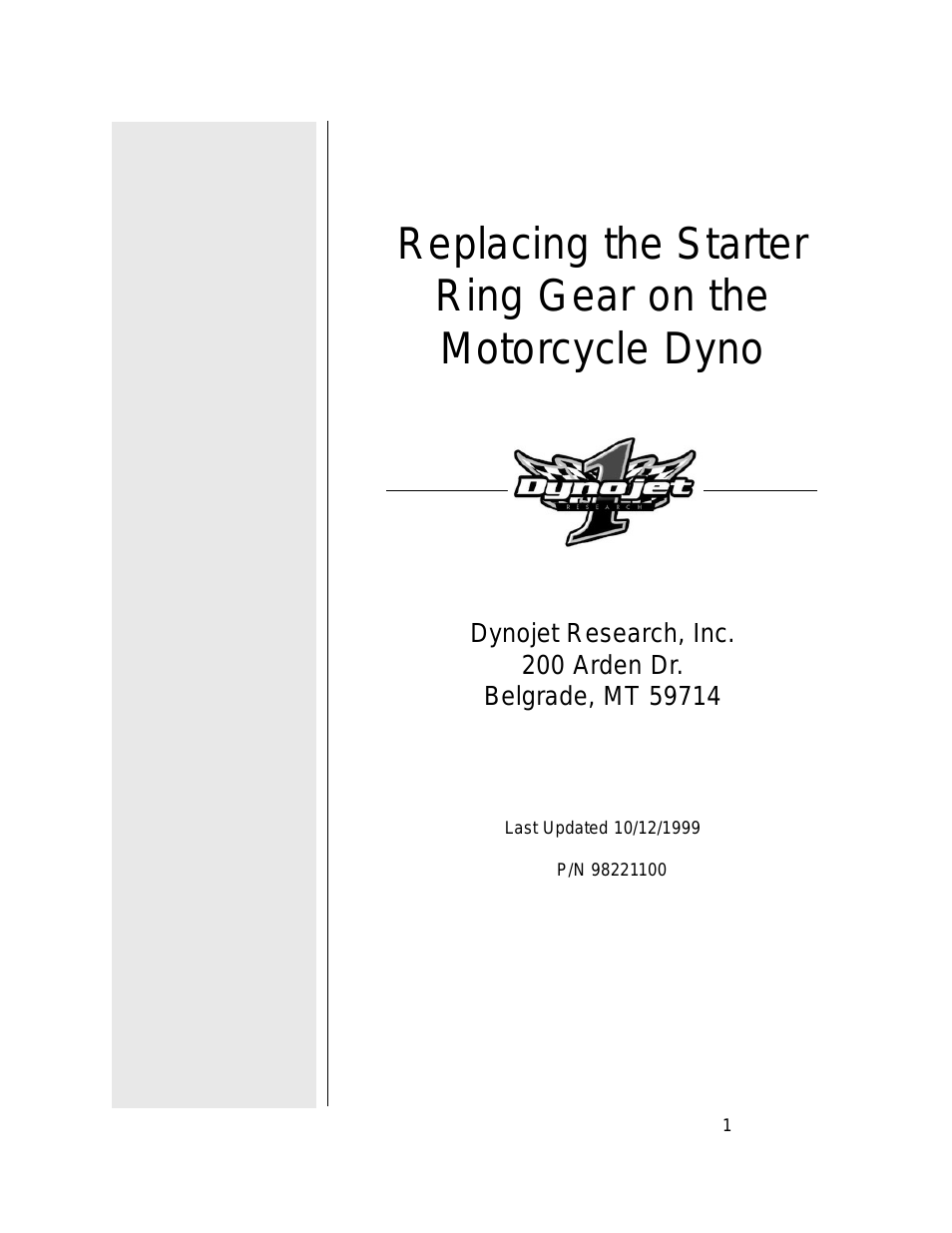 200: Replacing the Starter Ring Gear