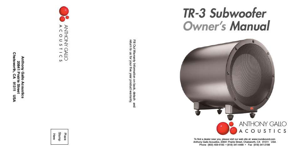TR-2 Subwoofer