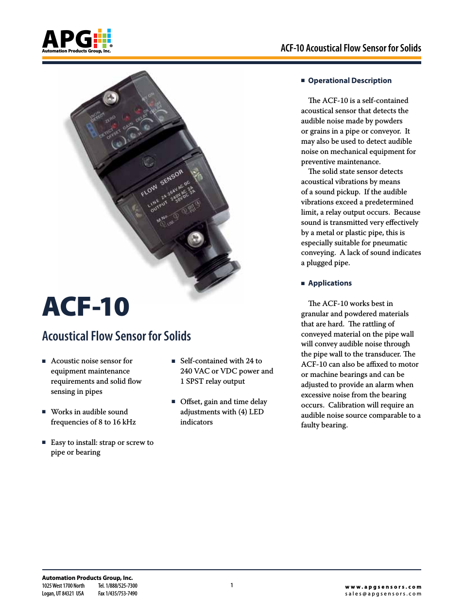 ACF-10 datasheet