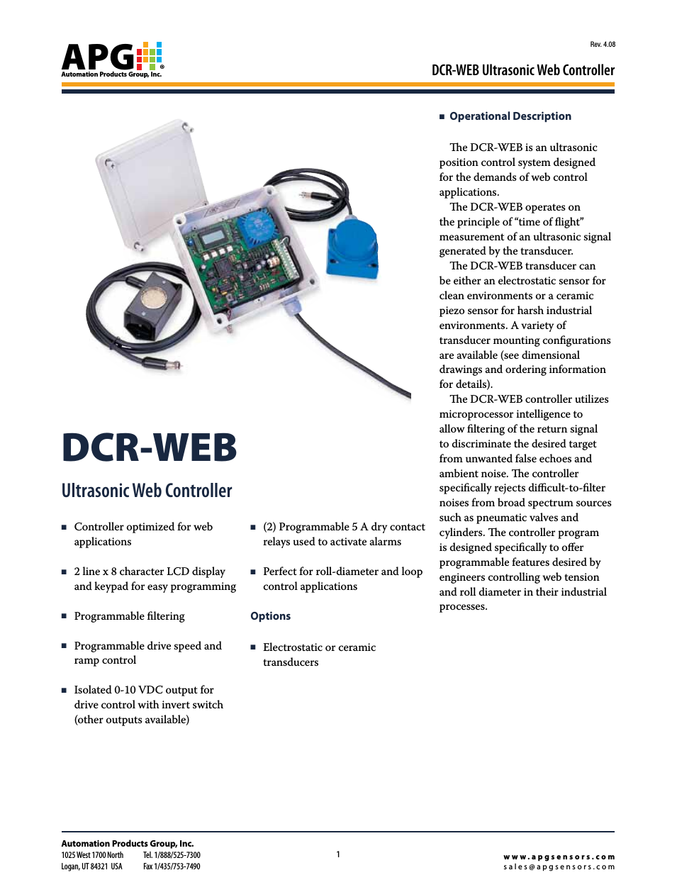 DCR-WEB datasheet