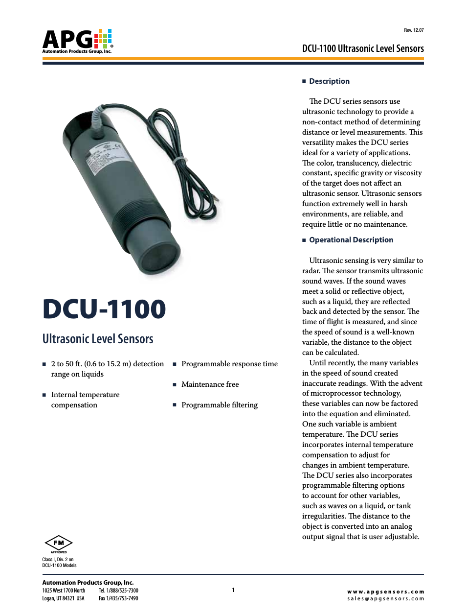 DCU-1100 datasheet