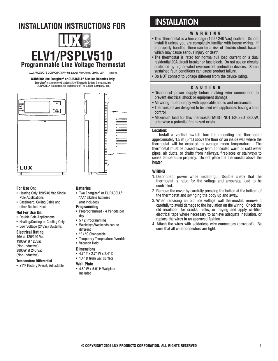 ELV1/PSPLV510