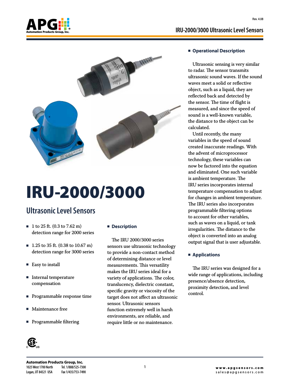 IRU-3000 datasheet