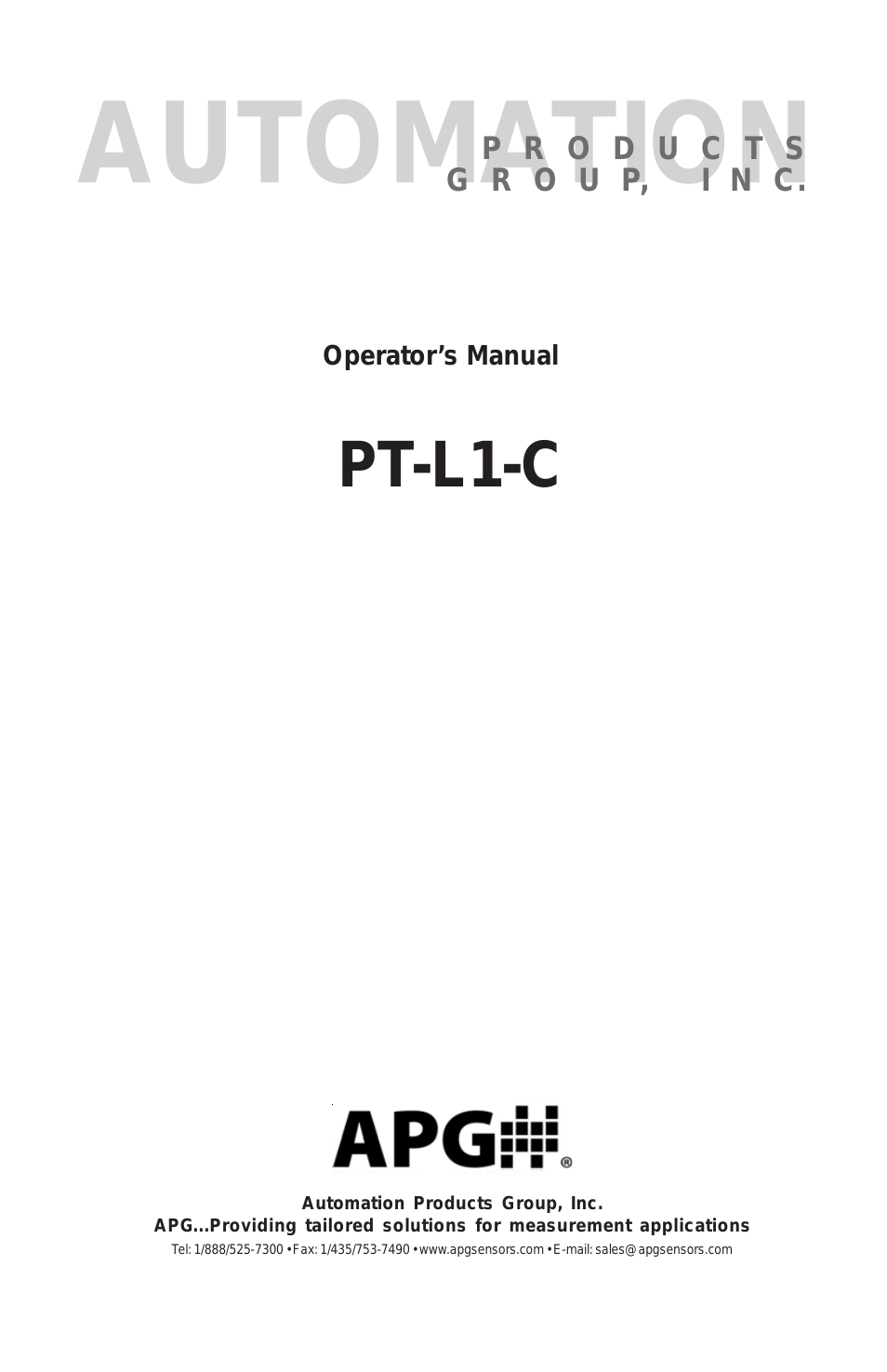 PT-L1-C user manual