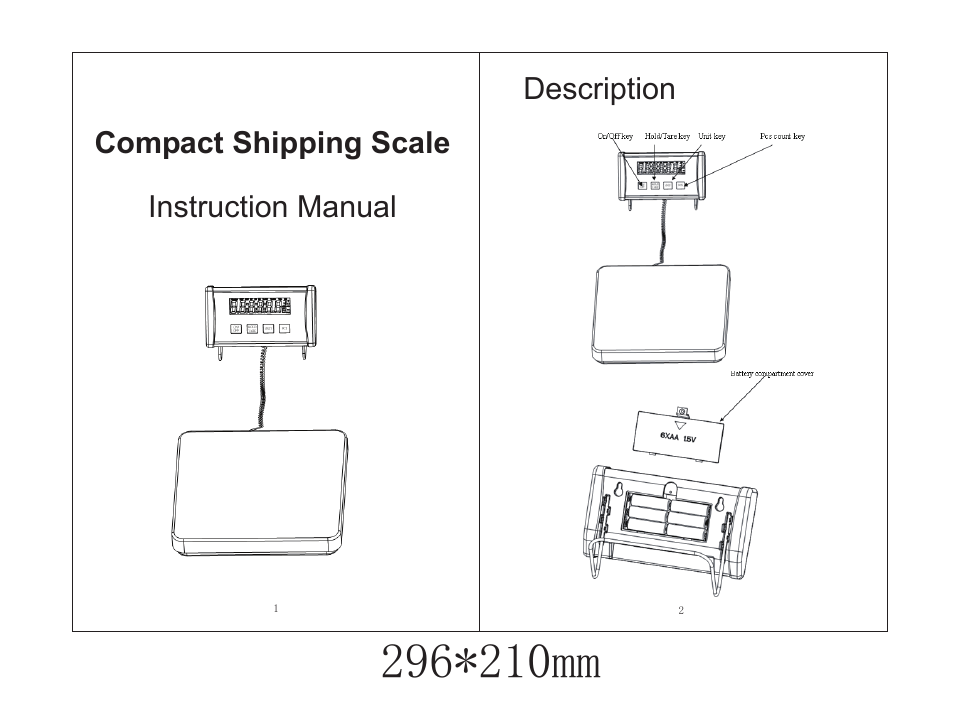 CSS 440 Small Shipping Scale