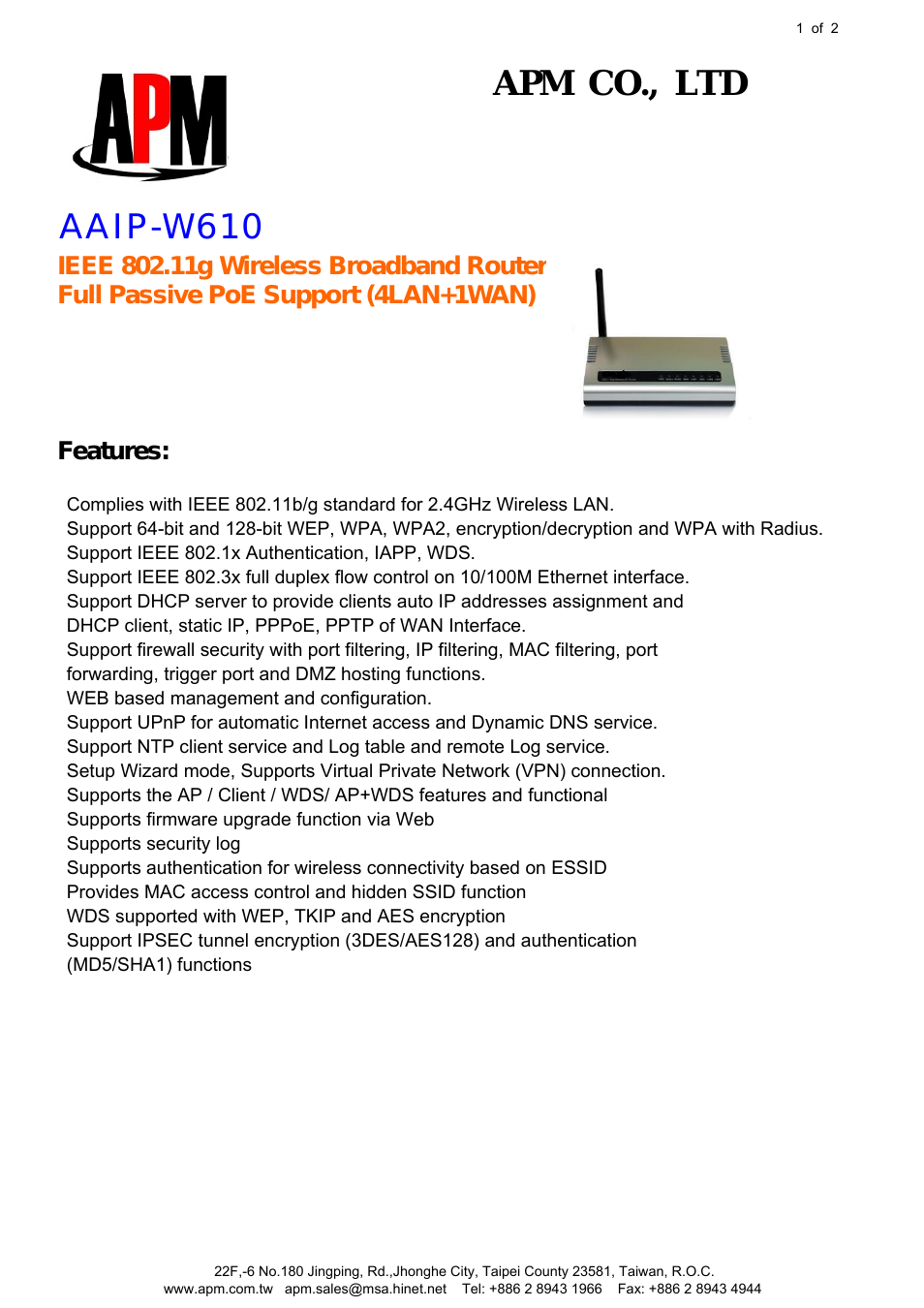 AAIP-W610