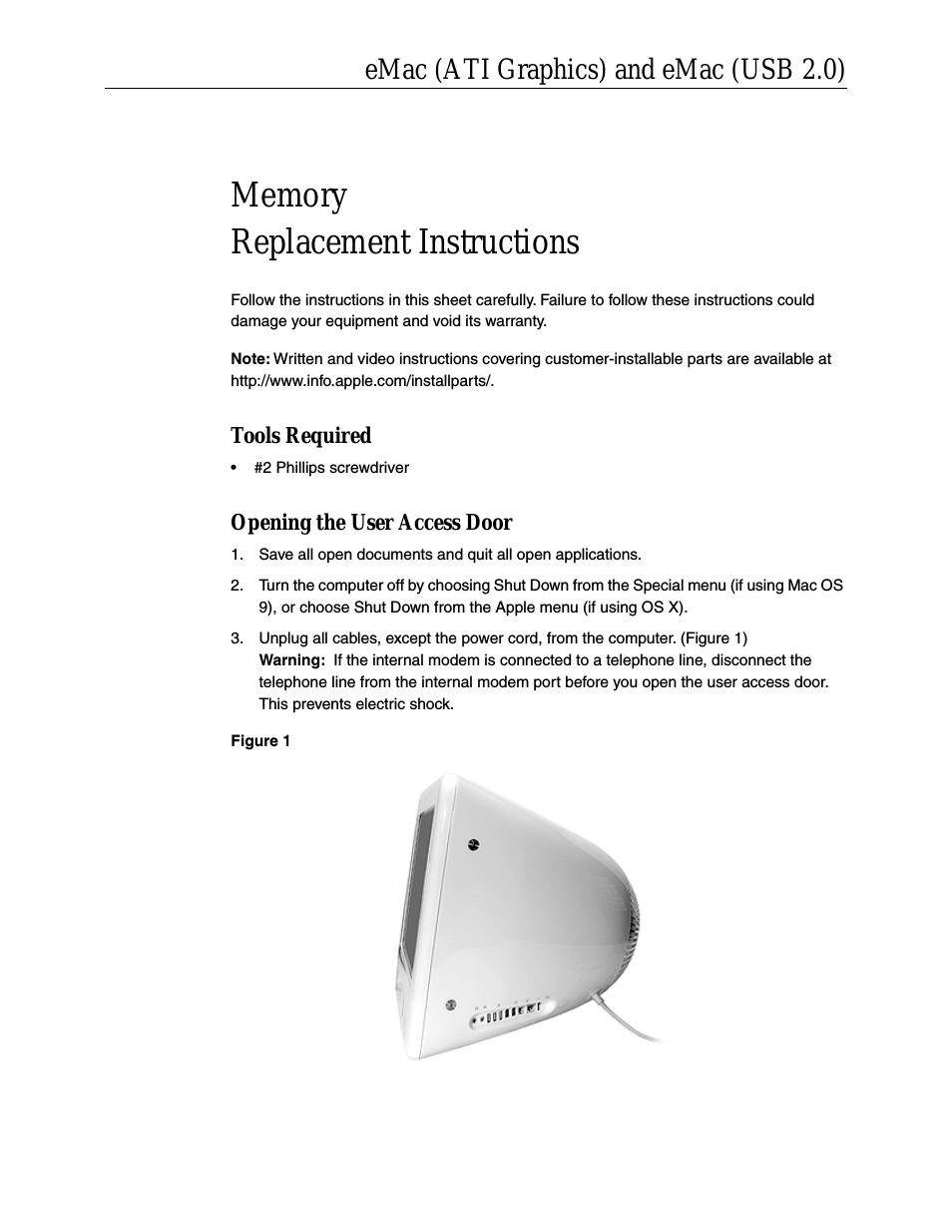 eMac ATI Graphics (Memory Replacement)