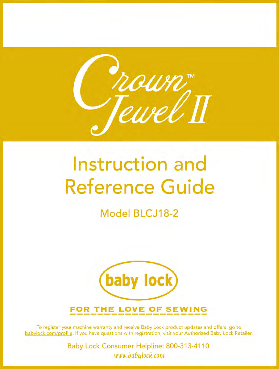 Crown Jewel (Previous Model) (BLCJ18) Instruction and Reference Guide