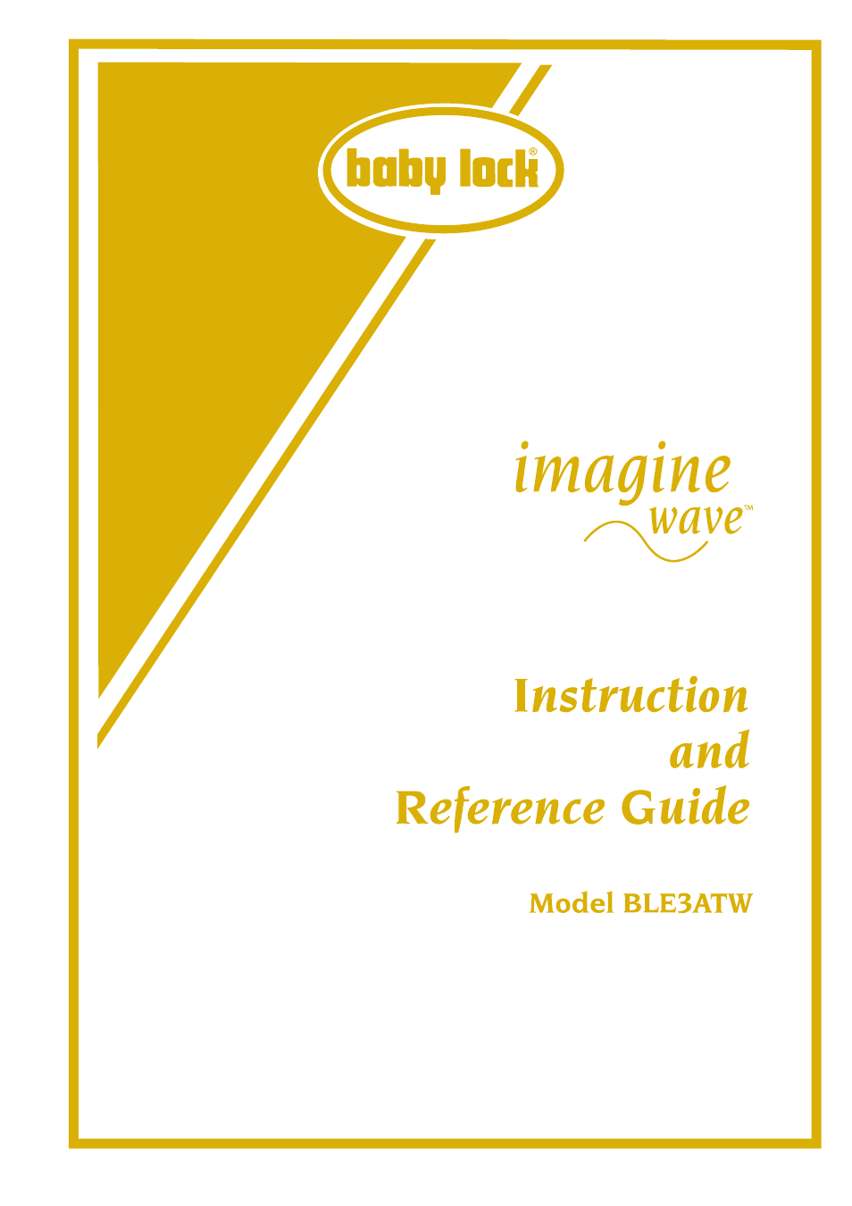 Imagine (Previous Model) (BLE1AT) Instruction Manual