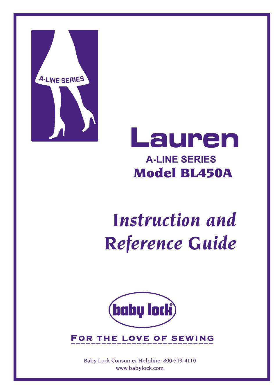Lauren (BL450A) Instruction and Reference Guide