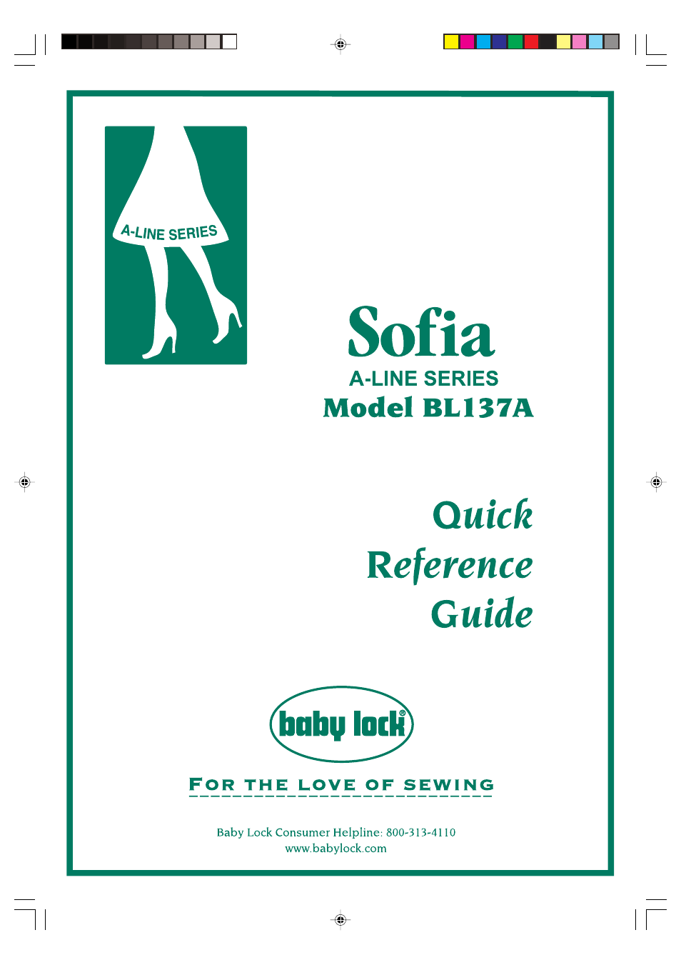 Sofia (Previous Model) (BL137A) Quick Reference Guide