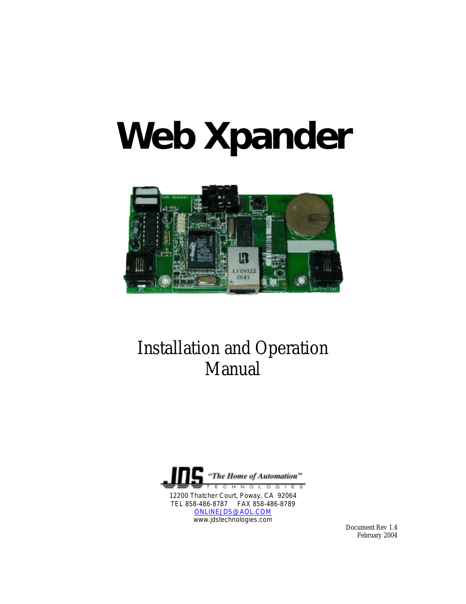 WEB XPANDER RS-232