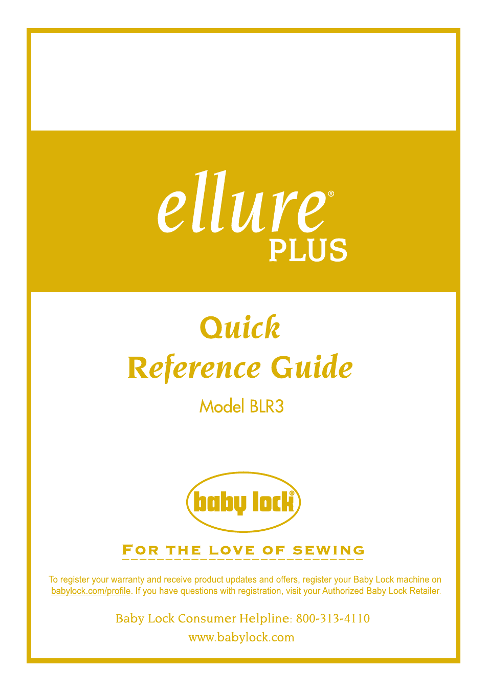 Ellure Plus (BLR3) Quick Reference Guide