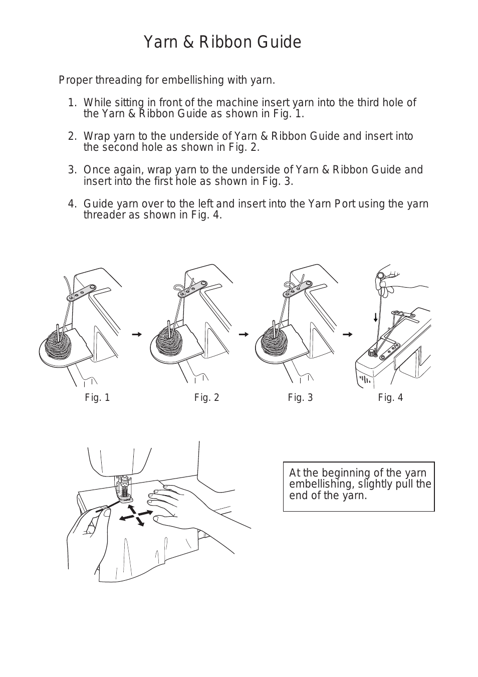 Embellisher (EMB12-2) Yarn and Ribbon Guide