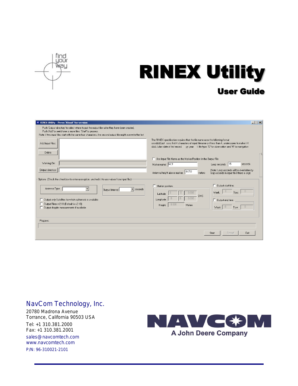Rinex Utility Rev.D