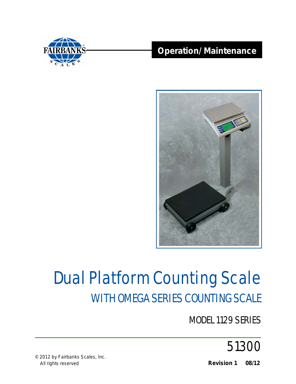 1129 SERIES Dual Platform Counting Scale