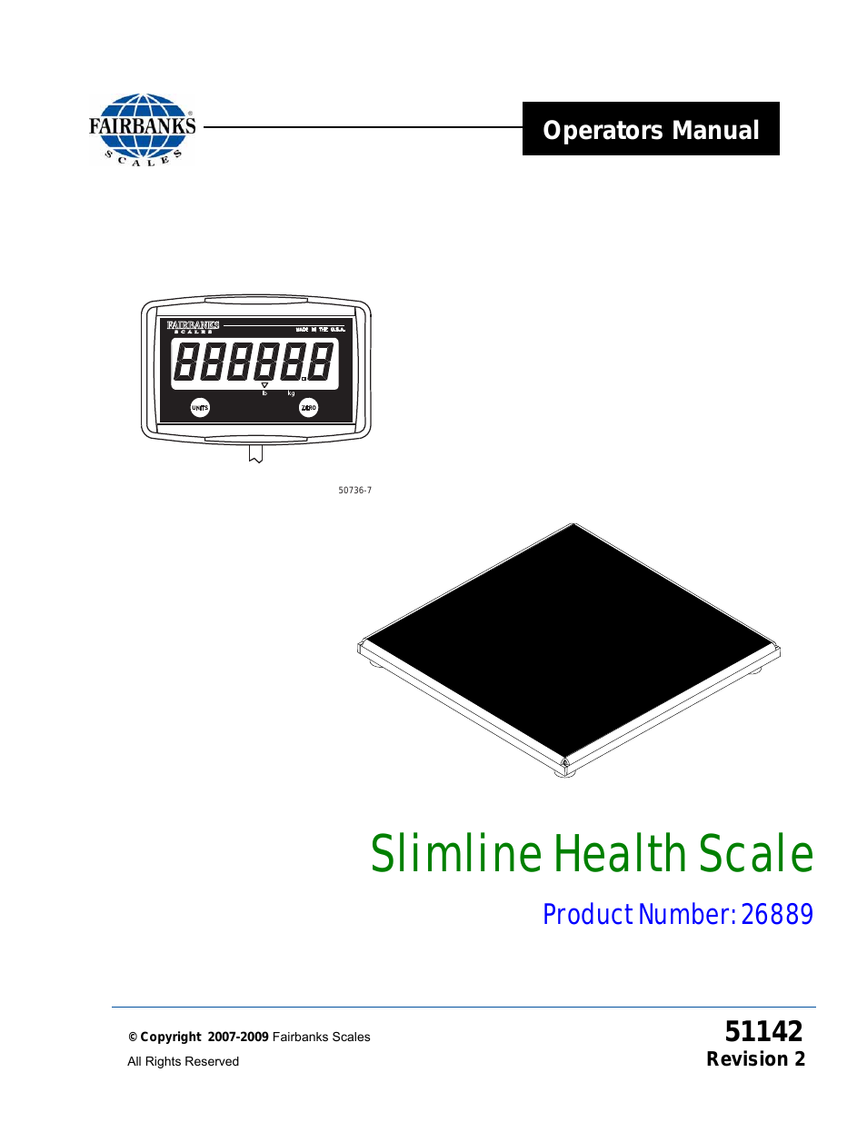 26889 Slimline Health Scale