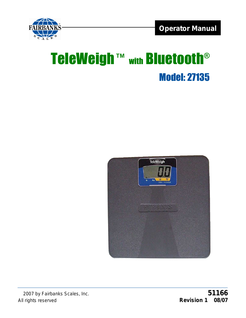 27135 TeleWeigh with Bluetooth