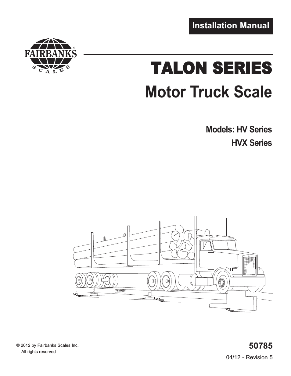 HV Series TALON SERIES Motor Truck Scale