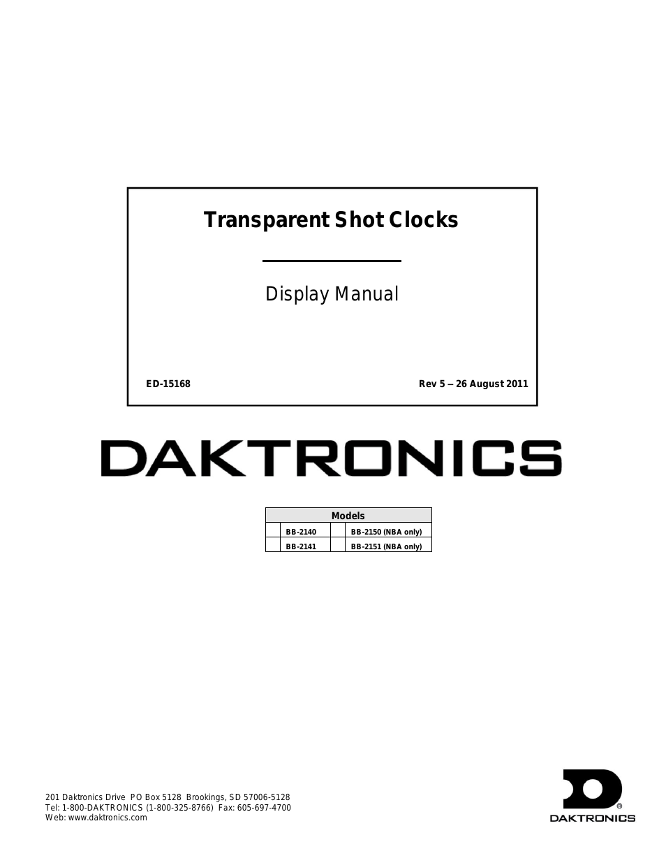 BB-2140 Transparent Shot Clock
