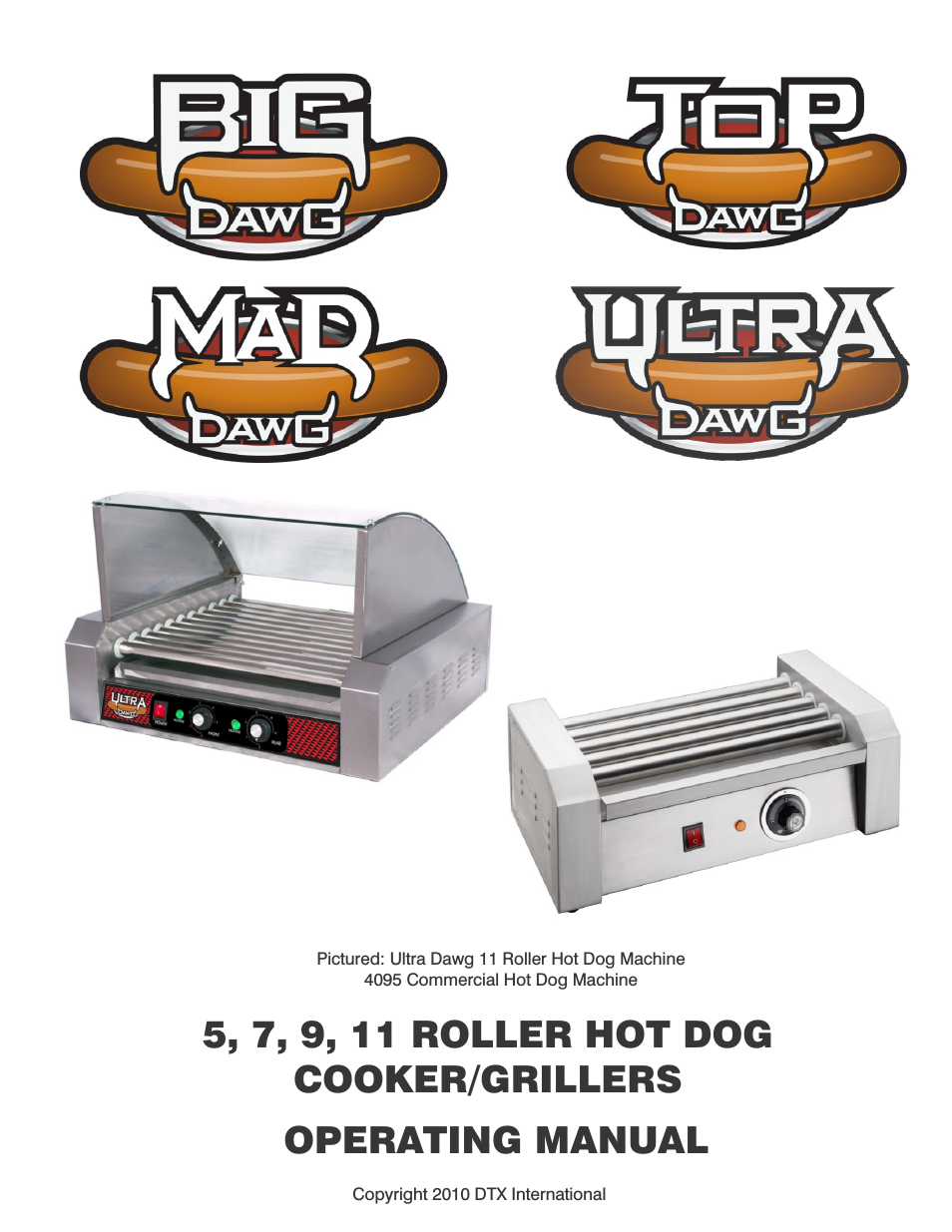 5, 7, 9, 11 Roller Hot Dog Roller COOKER/GRILLERS