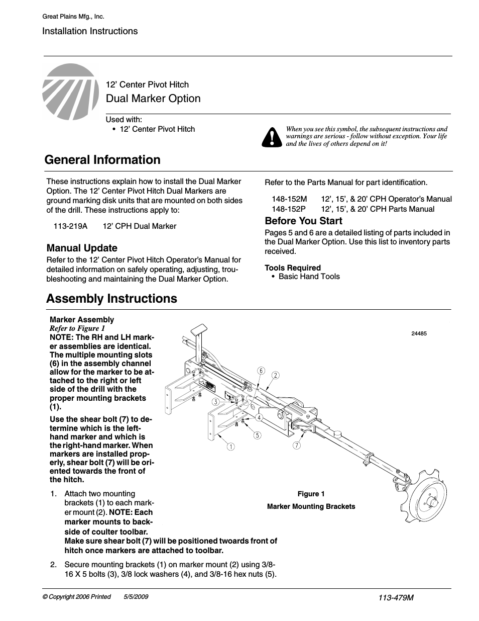 148-152P Assembly Instructions