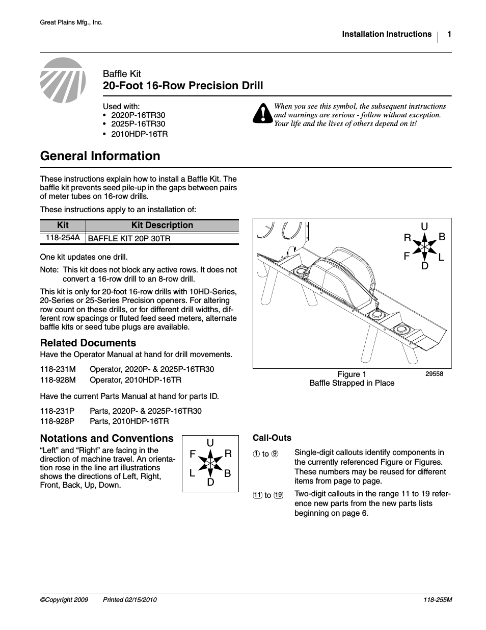 2010HDP-16TR Assembly Instructions