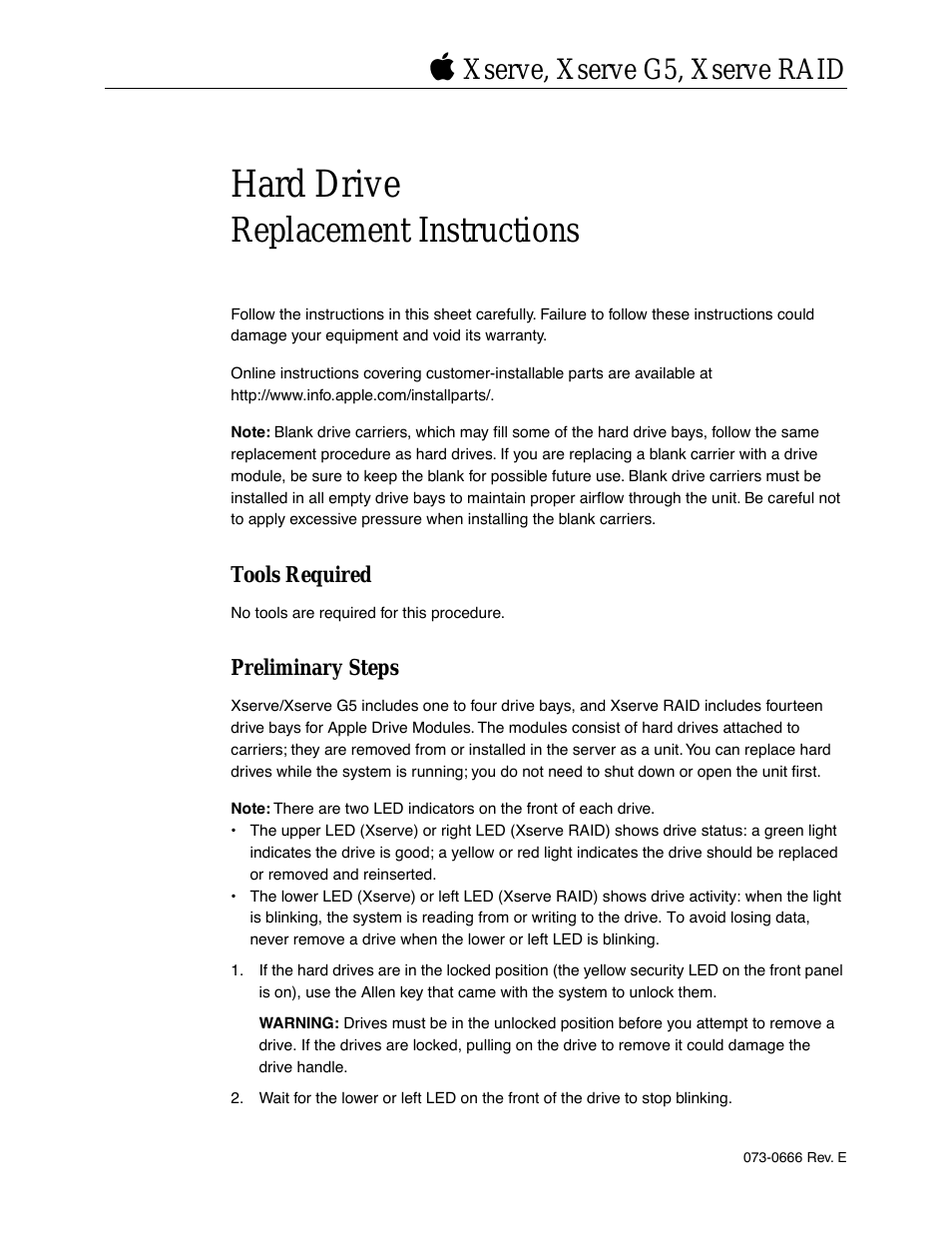 Xserve RAID (Hard Drive Replacement)