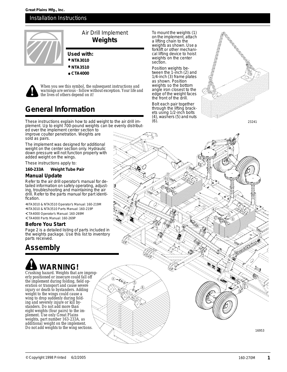 NTA3010 Assembly Instructions
