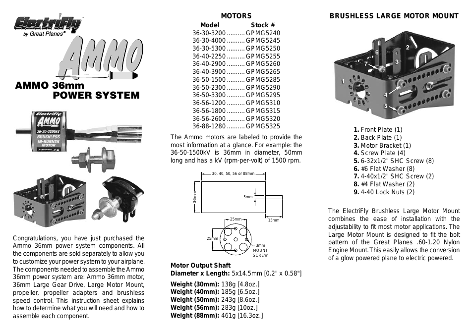 Ammo 36mm Power System - GPMG5240-5325