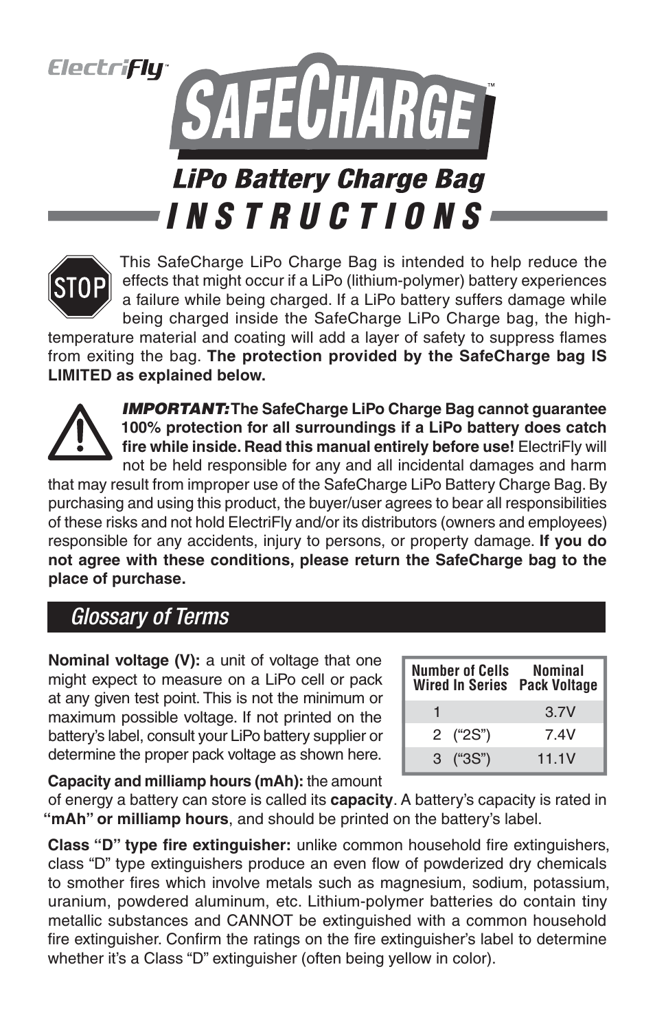 SafeCharge LiPo Charge Bag - GPMP0751