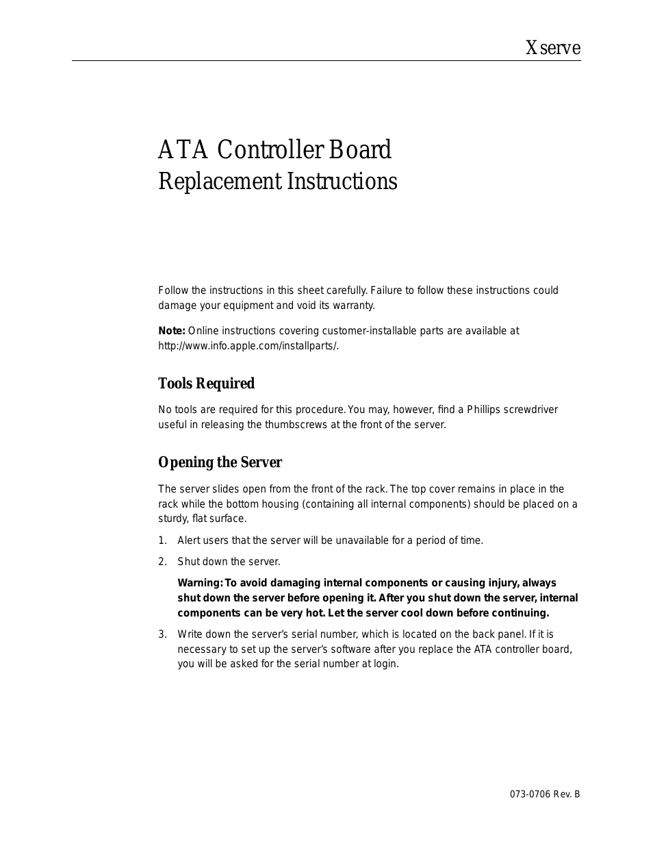 ATA Controller Board