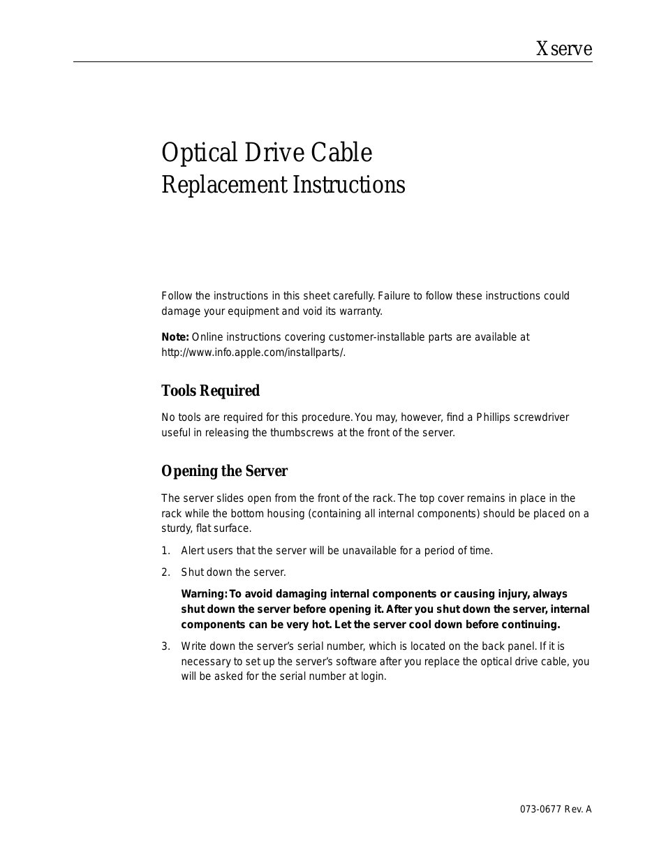 Optical Drive Cable