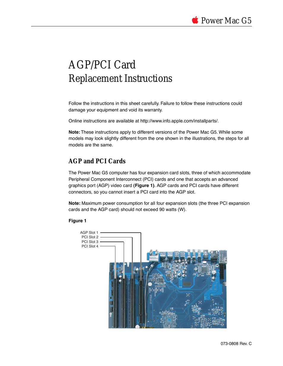 Power Mac G5 (AGP/PCI Card Replacement)