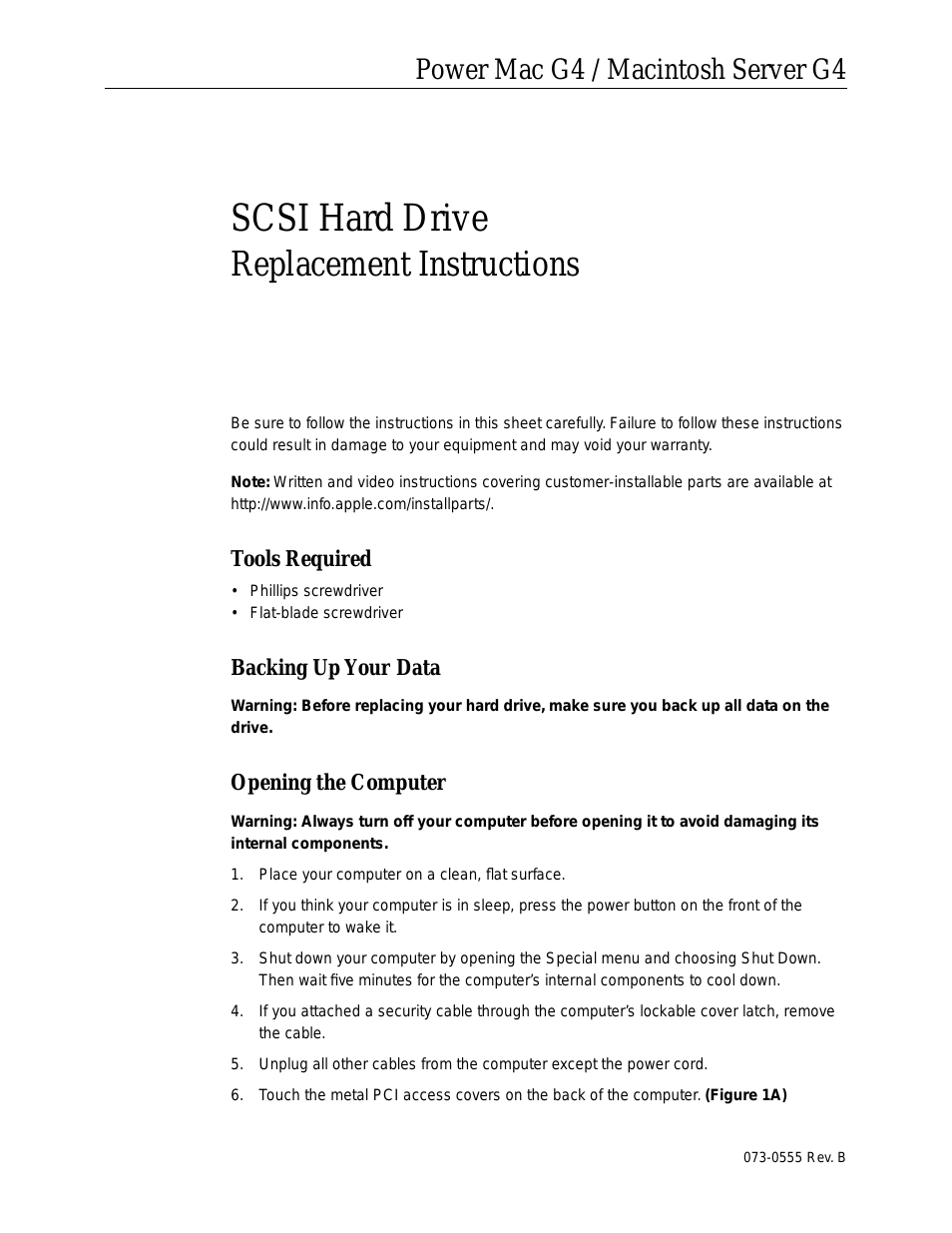 SCSI Hard Drive