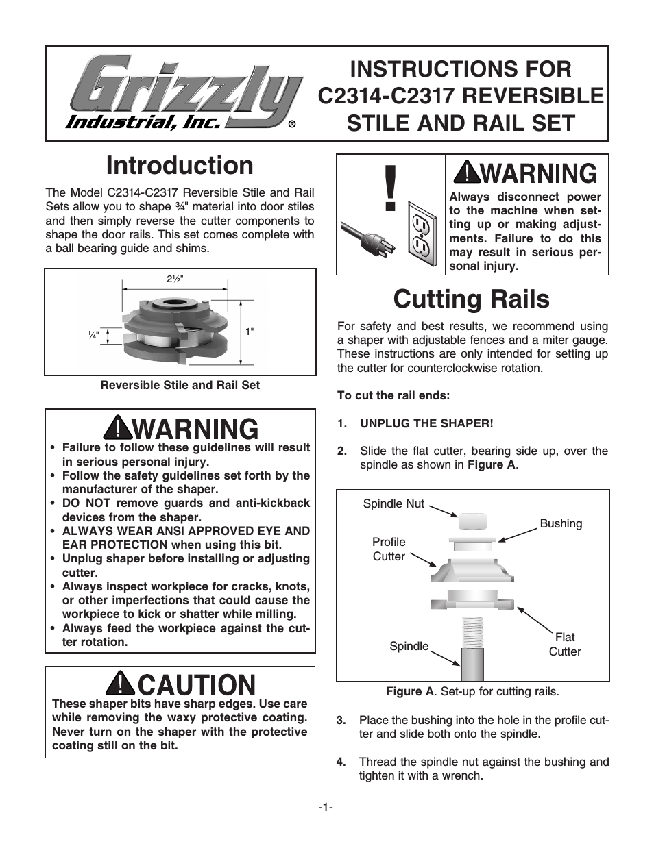 Stile and Rail Set C2314-C2317