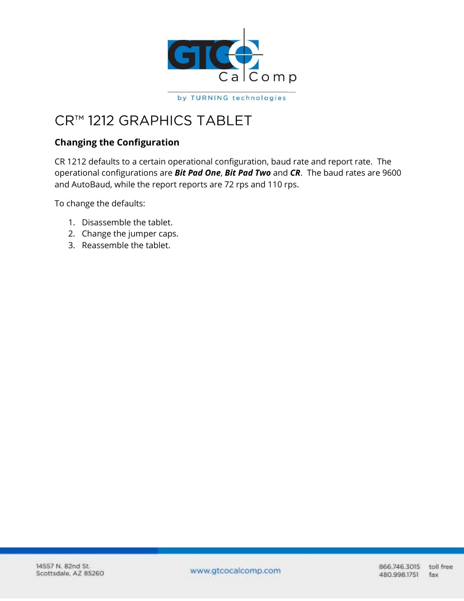 CR 1212 - Configuration