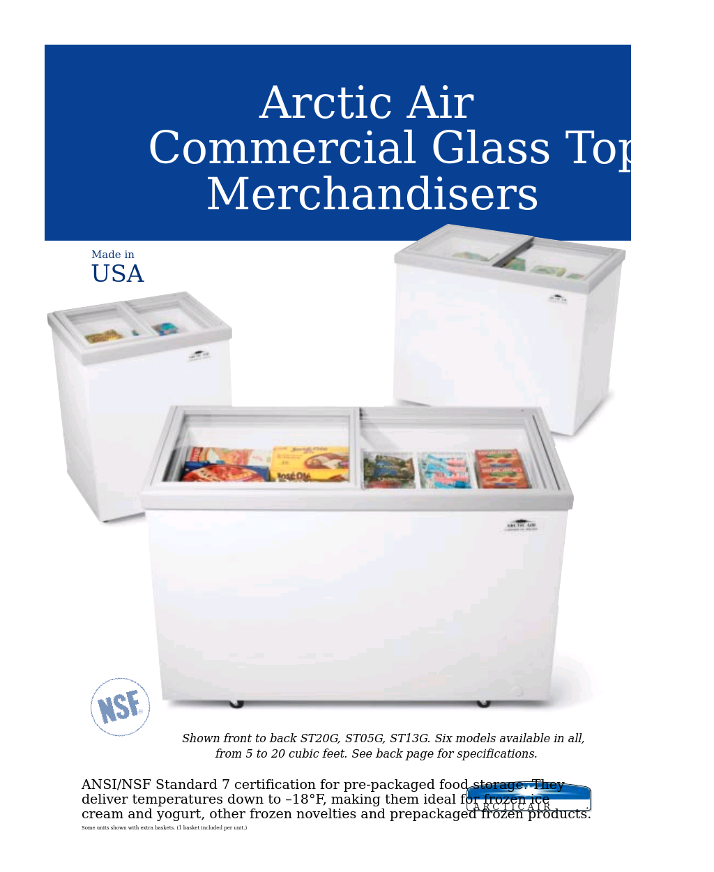 Commercial Glass-Top Merchandiser ST13G