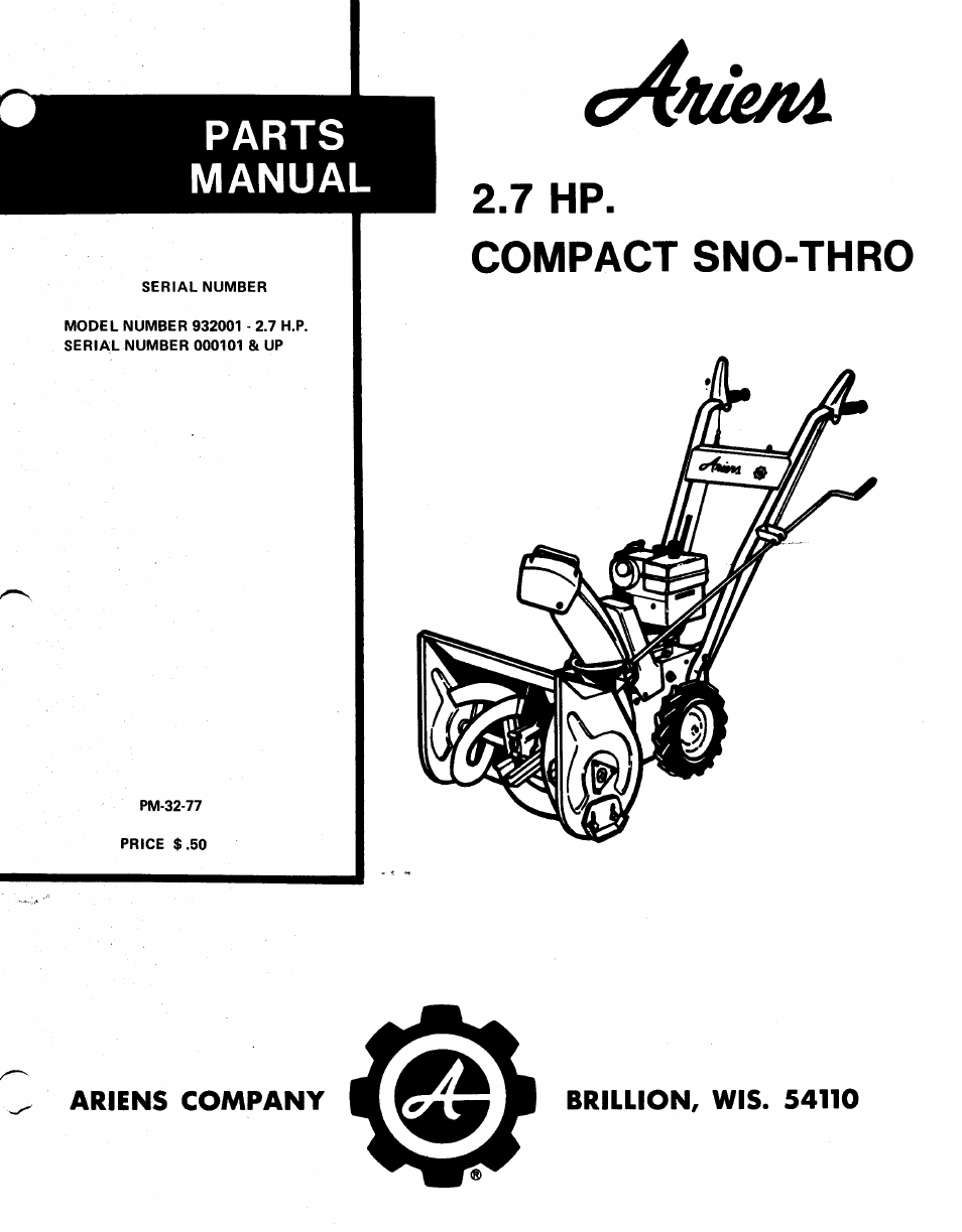 Sno-Thro PM-32-77