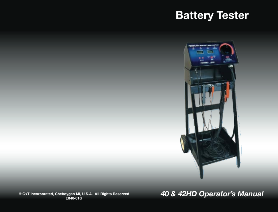 V042-01, Heavy Duty Battery Tester